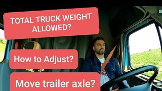 How to adjust axle weight in 🚚.