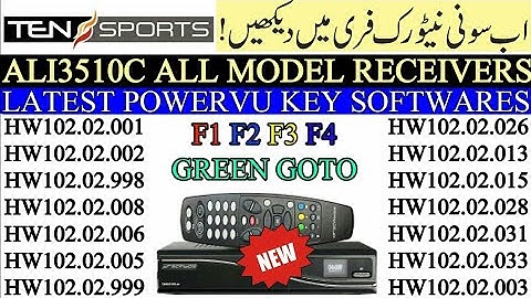 All Models of Ali3510C New Softwares Sony Network OK Must Watch || by Usama Tech