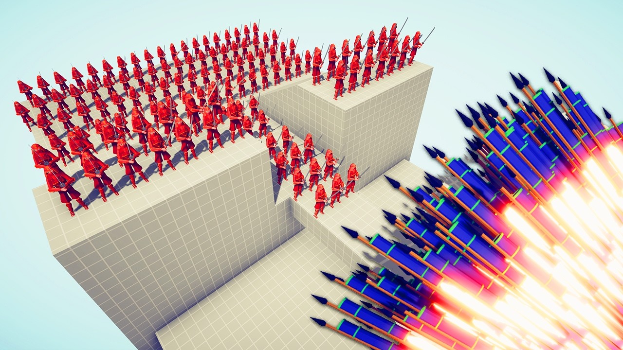 КТО СМОЖЕТ ОСТАНОВИТЬ 100 САМУРАЯ НА МОСТУ? | TABS - Абсолютно точный симулятор битвы