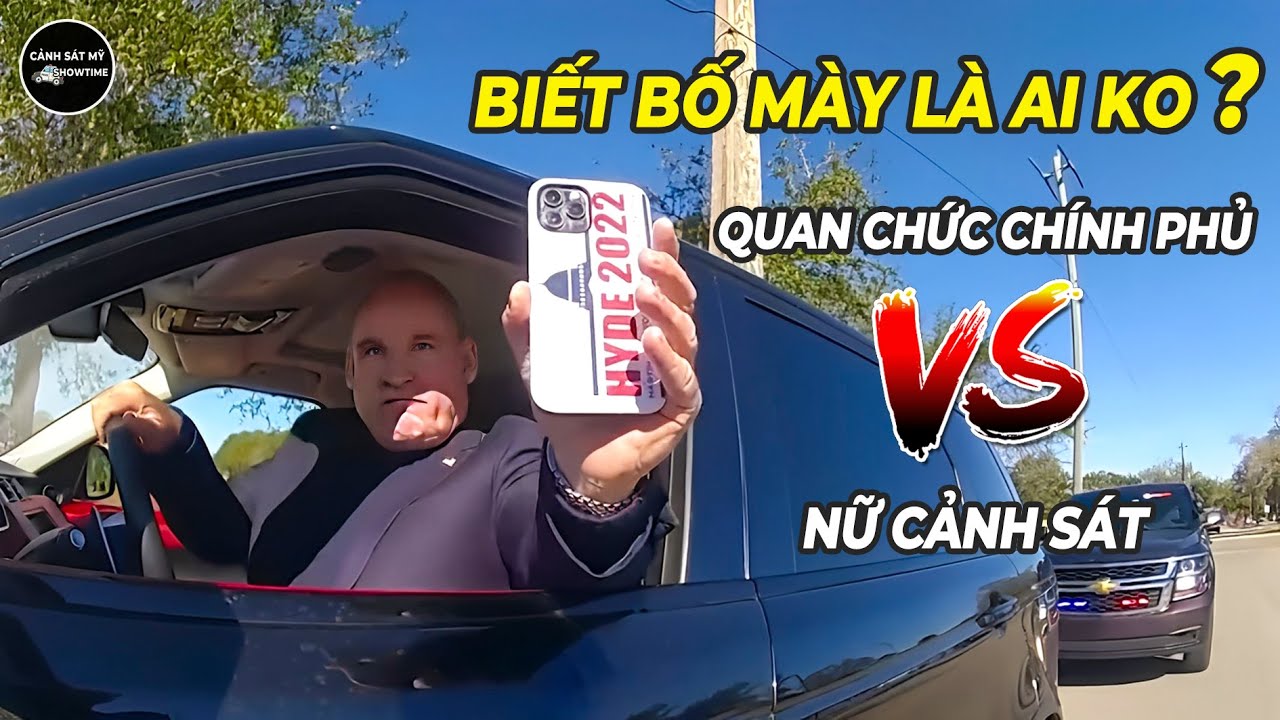 Ứng viên Nghị sĩ Quốc Hội dằn mặt đòi đuổi việc Nữ cảnh sát.