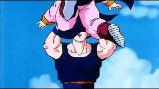 Goku throws Chichi up in the air/dragon Ball Z