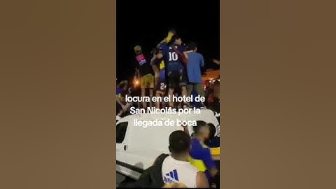 Locura en el hotel de San Nicolás por la llegada del plantel de Boca juniors