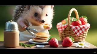 Hedgehog’s Spring Picnic with a Bunny Friend 🌸🧺🦔