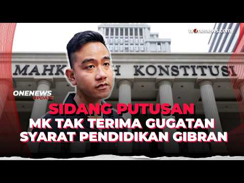 Tok! MK Tak Temukan Bukti Gibran Punya Ijazah Setara SMA | OneNews Update