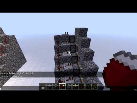 Minecraft redstone lépcsŠyoutube