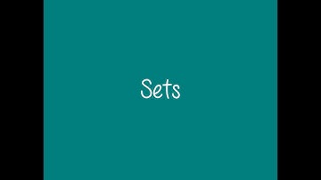 7.2 - Sets