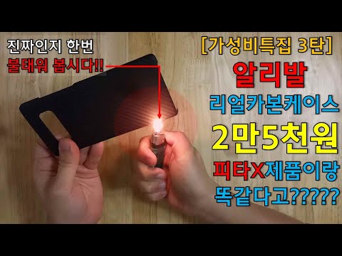 [와우몰TV] 가성비특집3탄 알리발 피타X 동일 카본케이스!!