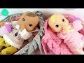 Baby Alive Recién Nacidos con su canastilla de bebé Juguetes Mickey y Minnie