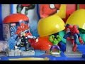 Opening Play-doh Surprise Eggs Spiderman Hulk Toy Egg Surprise Marvel