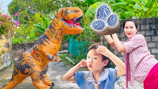 Changcady và Cam Cam giúp đỡ khủng long tìm lại trứng, du hành vào thế giới khủng log