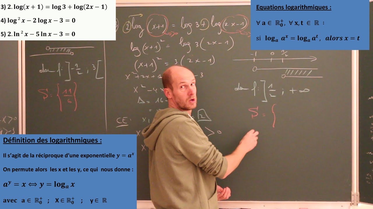 équations logarithmiques