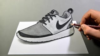 nike trainers drawing