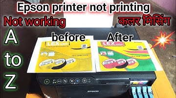 Epson printer color problem | epson printer color not printing correctly