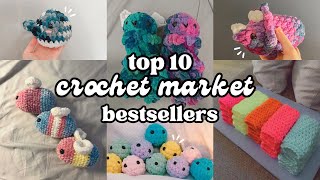 Top 10+ Crochet Market Bestsellers  plushies + more (free patterns!)