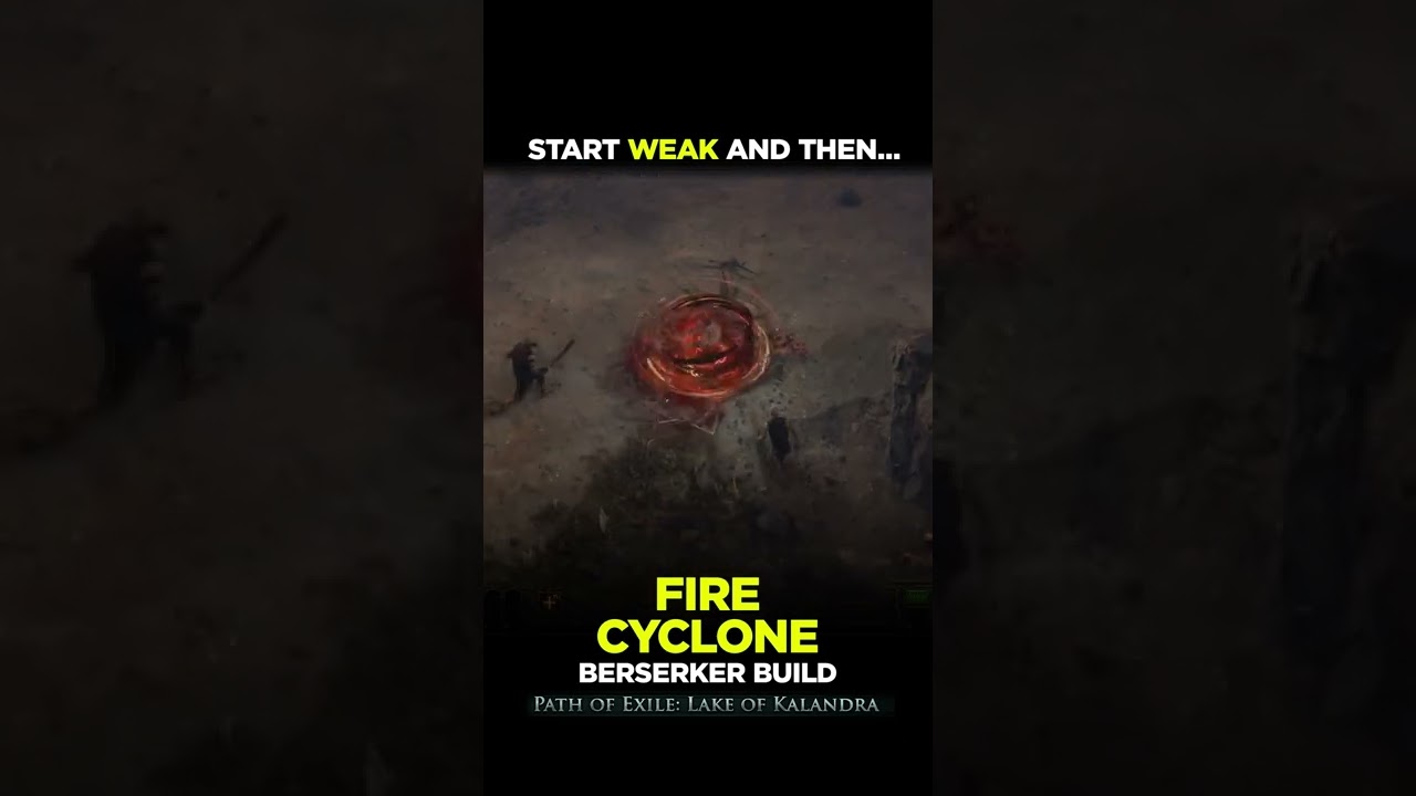FIRE CYCLONE BUILD | PoE Builds | #shorts #pathofexile #poe #poeleague