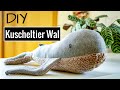 DIY Kuscheltier Wal selber nähen + VERLOSUNG | Nähanleitung für Anfänger mit Schnittmuster