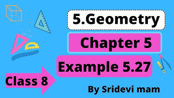 TN 8th ch 5 geometry example 5.27 construction of trapezium explained by Sridevi Mam