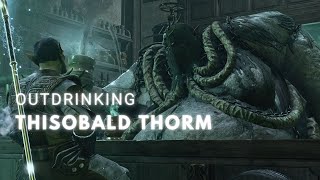 Baldur's Gate 3: A monk walks into an undead bar... (outdrinking Thisobald Thorm)