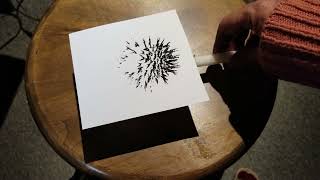 Faraday Paradox with Iron Filings by FractalWoman