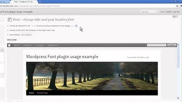 How to change wordpress title, post headers fonts or any selection fonts