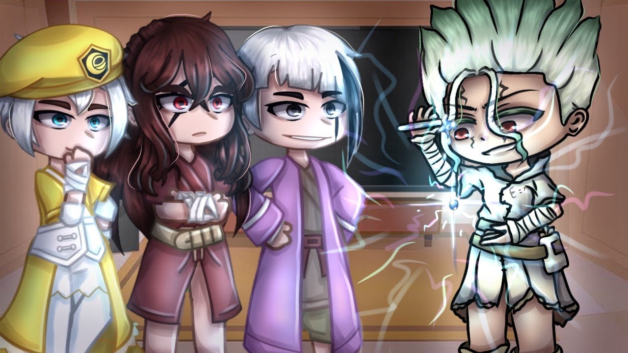 (🇺🇸🇧🇷) Past Dr Stone React To Future // Gacha React