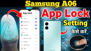 How To Lock App In Samsung A06/Samsung A06 App Lock Setup in Minutes/app lock setting