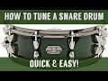 How To Tune A Snare Drum EASY & QUICK  (Original 2011 Video)