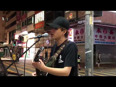 Tinyu Wang 王天宇 🎤🎸🎵 愛我別走 2023 5 15 Monday 旺角菜街🎬
