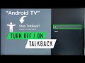 Smart TV : How to Turn OFF TalkBack