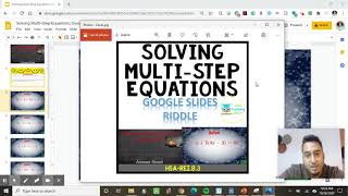 Solving Multi Step Equations Google Slides Riddle Preview