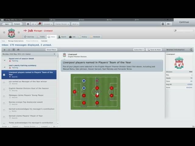 Lets Play Football Manager 2011: Part 70 (Season Review) - YouTube