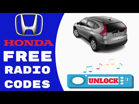 Enter Honda CRV Radio Code