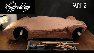 My New Sports Car out of Clay. Scale 1:5. Part 2. Adding clay and start to sculpt!