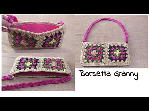 Tutorial: Borsetta Granny tutorial uncinetto