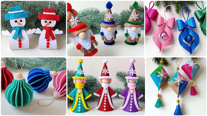 6 Ideas 🎀 Christmas Decorations 🎄 Christmas Crafts ☃️ DIY Christmas tree toys