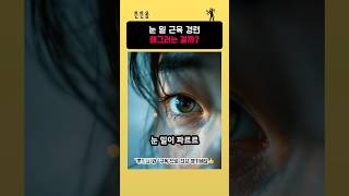 눈밑 근육경련, 왜그런걸까??