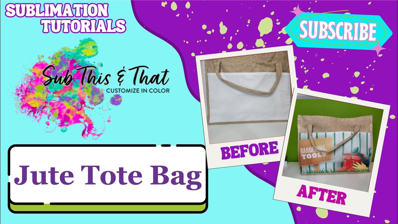 Sublimation Jute Tote Bag