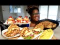 TOP 10 FAVORITE FOODS ON MY CHANNEL PART 1 OF 2 Stuffed Lobster Tail Cajun Shrimp Burger And More