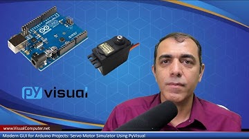 Modern GUI for Arduino Projects: Servo Motor Simulator Using PyVisual