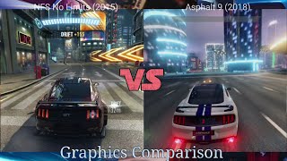 NFS No Limits VS Asphalt 9 : Complete Graphics Comparison!