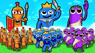 GLADIATOR RAINBOW FRIENDS TYCOON! (Blue vs Purple vs Orange)