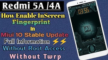 Redmi 5A Finally Enable In Screen Fingerprint | How To Enable It