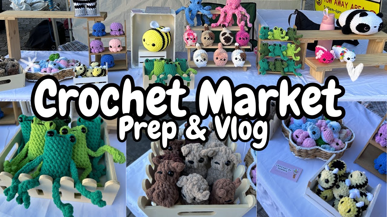 Видеоблог Crochet Market — упаковка заказов, изготовление индивидуальных заказов и подготовка к я...