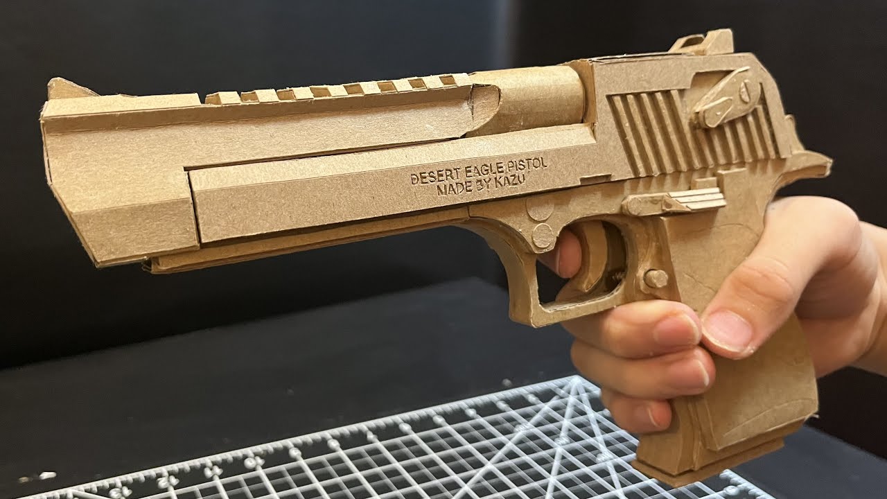 Daddy gun. Дигл Rubber Band Gun. Cardboard Pistol. Making a Death Wolf Gun from Cardboard.