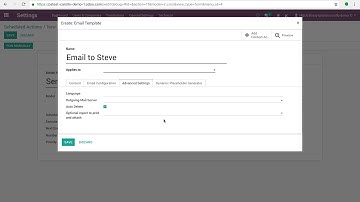 Odoo V12 - Automate Sending of Reports