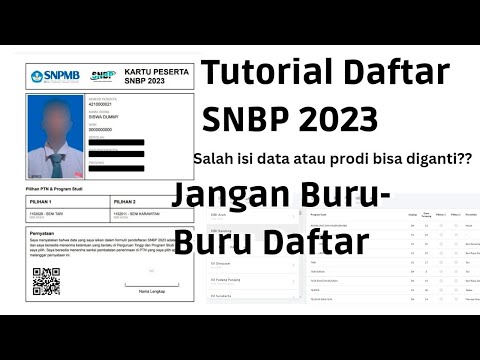 Tutorial Pendaftaran SNBP 2023-Cara Daftar SNBP 2023