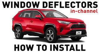 How to install Shatterproof In-Channel Window Deflectors for Toyota RAV4 2019-2023