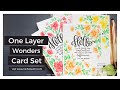 One Layer Wonder Cards (STAMPtember Pinkfresh Studio)