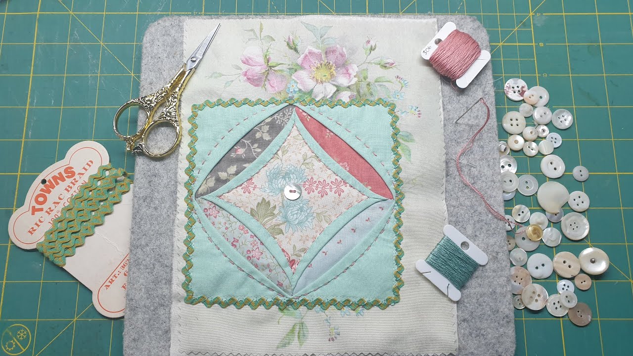 Vintage Sewing Techniques Cathedral Windows Pt 2... YouTube