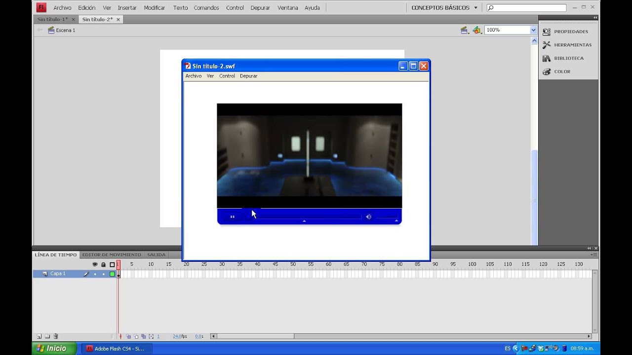 Insertar Video en FLASH - YouTube